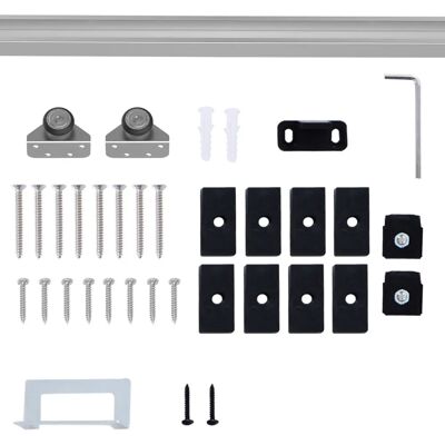 HOMCOM - Schiebetürbeschlag - Silver - Sliding Door Hardware HOMCOM - Schiebetürbeschlag - Silver - Sliding Door Hardware