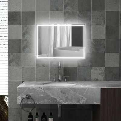 HOMCOM - Model1 - 50 x 70 x 4 cm - Badspiegel HOMCOM - Model1 - 50 x 70 x 4 cm - Badspiegel