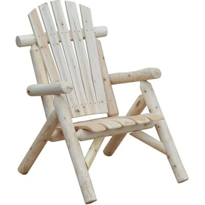 Outsunny Puu Adirondack Puutarhatuoli - Luonnollinen - 83 x 83 x 101 cm Outsunny Puu Adirondack Puutarhatuoli - Luonnollinen - 83 x 83 x 101 cm