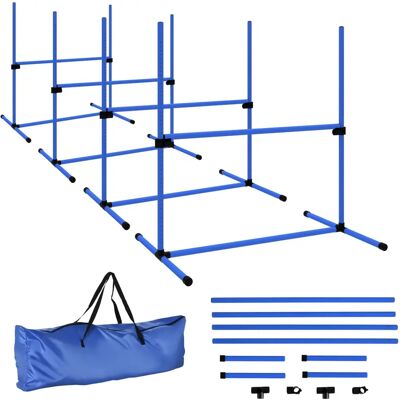 PawHut Verstellbares Hunde-Agility-Set - Blau - Hundetraining PawHut Verstellbares Hunde-Agility-Set - Blau - Hundetraining
