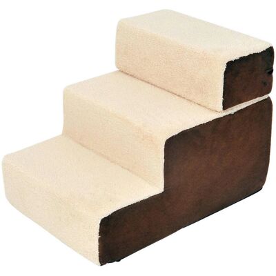PawHut Drabinka dla zwierząt Beige - Do 5kg - Stylowy design PawHut Drabinka dla zwierząt Beige - Do 5kg - Stylowy design