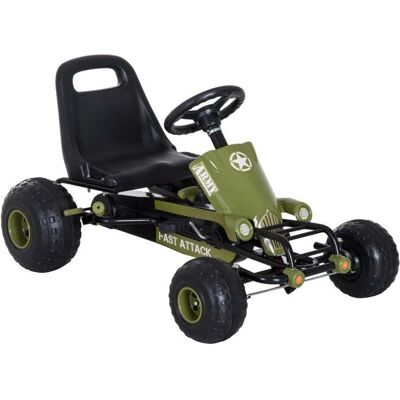 HOMCOM Green Go Kart lasten polkimella - Lasten polkuauto HOMCOM Green Go Kart lasten polkimella - Lasten polkuauto