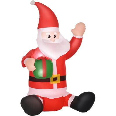 HOMCOM Weihnachtsmann Selbstaufblasbar - Festliche Dekoration HOMCOM Weihnachtsmann Selbstaufblasbar - Festliche Dekoration