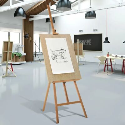 HOMCOM - Staffelei Keilrahmen 90° einstellbar - Easel HOMCOM - Staffelei Keilrahmen 90° einstellbar - Easel