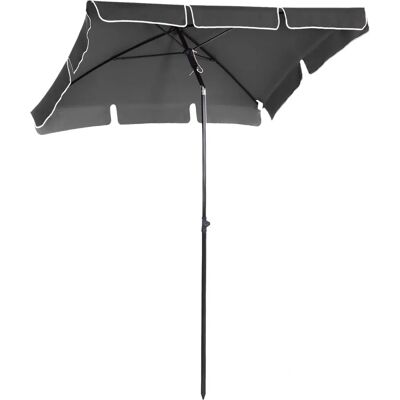 Outsunny 240cm Szary Parasol do Ogrodu i Na Plażę - Osłona Słoneczna Outsunny 240cm Szary Parasol do Ogrodu i Na Plażę - Osłona Słoneczna