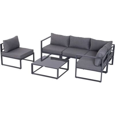 Outsunny Gartengarnitur Alu Sitzgruppe für 4-5 Personen, robust und langlebig Outsunny Gartengarnitur Alu Sitzgruppe für 4-5 Personen, robust und langlebig
