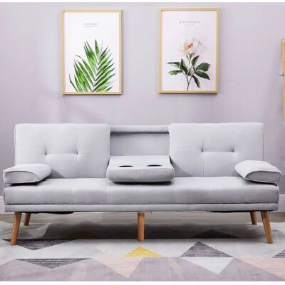 HOMCOM - Schlafsofa - Leinenoptik - Skandi-Design - Sofa bed HOMCOM - Schlafsofa - Leinenoptik - Skandi-Design - Sofa bed