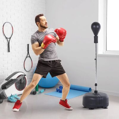 HOMCOM Verstellbares Punchingball-Set - Standbox Training für Profis & Anfänger HOMCOM Verstellbares Punchingball-Set - Standbox Training für Profis & Anfänger