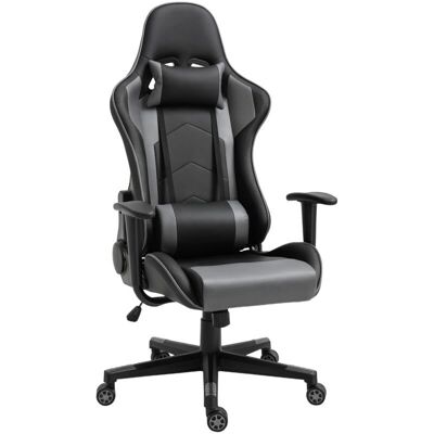 Sedia da Ufficio Gaming Ergonomica Vinsetto Nera 126-136cm Sedia da Ufficio Gaming Ergonomica Vinsetto Nera 126-136cm