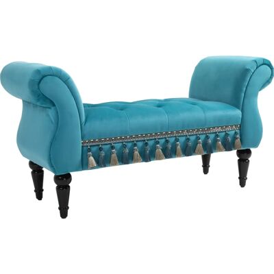 Panca Vintage Blu HOMCOM - Panche Panca Vintage Blu HOMCOM - Panche