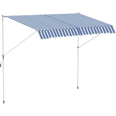 Outsunny - Klemmmarkise 300x150 - Niebieski - 150cm - awning Outsunny - Klemmmarkise 300x150 - Niebieski - 150cm - awning