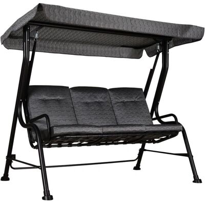 Outsunny Hollywoodschaukel 3-Sitzer mit Verstellbarem Sonnendach - Gartenmöbel Outsunny Hollywoodschaukel 3-Sitzer mit Verstellbarem Sonnendach - Gartenmöbel