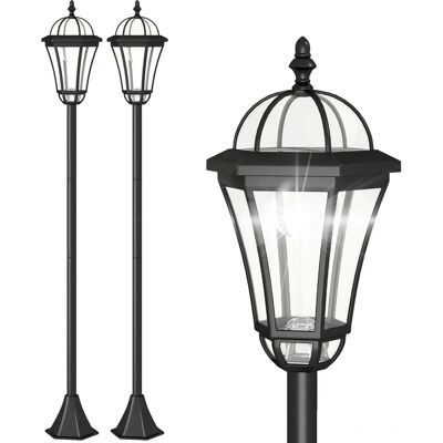 Outsunny Aurinkolamppuset - Säänkestävä LED-polkulamppu Outsunny Aurinkolamppuset - Säänkestävä LED-polkulamppu