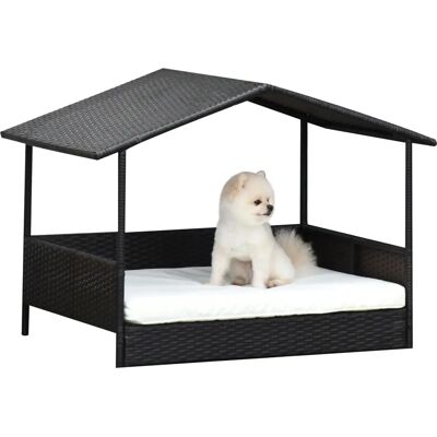 Casetta per Cani PawHut - Rattan, Telaio in Acciaio, Cuscino, 98x69x73cm Casetta per Cani PawHut - Rattan, Telaio in Acciaio, Cuscino, 98x69x73cm