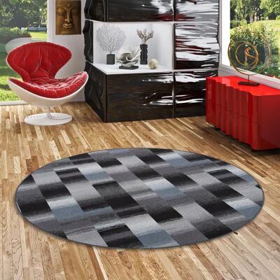 Tapis velours Mystic Karo - 100cm - Snapstyle - Publicité Tapis velours Mystic Karo - 100cm - Snapstyle - Publicité