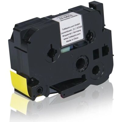 TonerPartner - TZEFX651 - Schwarz - Gelb - Etikettenband TonerPartner - TZEFX651 - Schwarz - Gelb - Etikettenband