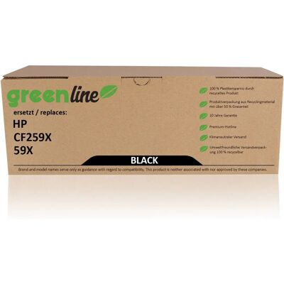TonerPartner greenline HP CF 259 X / 59X Toner - Schwarz - Kompatibel mit HP LaserJet TonerPartner greenline HP CF 259 X / 59X Toner - Schwarz - Kompatibel mit HP LaserJet