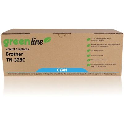 TonerPartner - greenline TN-328C - Cyan - Brother TN-328C - Tonerpatrone TonerPartner - greenline TN-328C - Cyan - Brother TN-328C - Tonerpatrone