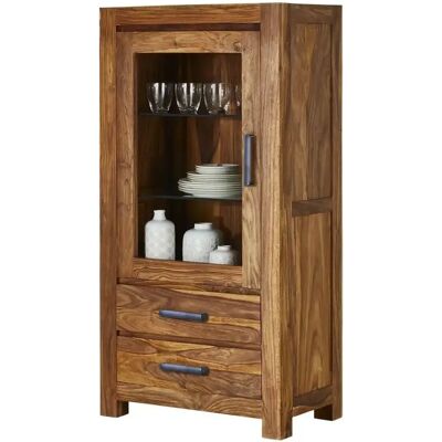 Höffner Mumbai Vitrine - 70x135x40 cm - Holzfarben Höffner Mumbai Vitrine - 70x135x40 cm - Holzfarben