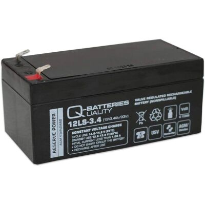 Qbatteries 12V 3,4Ah - Stationäre Batterie Qbatteries 12V 3,4Ah - Stationäre Batterie