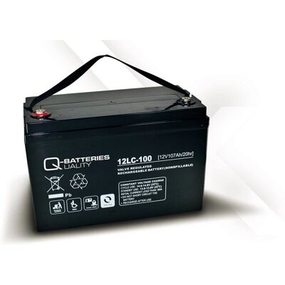 Qbatteries Deep Cycle Batterie - 107Ah 12V AGM - Für Start & Stop geeignet Qbatteries Deep Cycle Batterie - 107Ah 12V AGM - Für Start & Stop geeignet