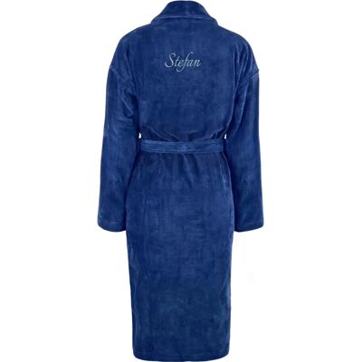 YourSurprise Gepersonaliseerde Badjas - Blauw L/XL - Badjas YourSurprise Gepersonaliseerde Badjas - Blauw L/XL - Badjas