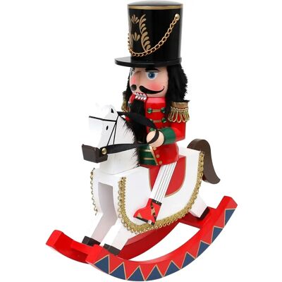 Dekohelden24-521771 Soldato Noccioliera su Cavallo a Dondolo - Decorazioni Natalizie Dekohelden24-521771 Soldato Noccioliera su Cavallo a Dondolo - Decorazioni Natalizie