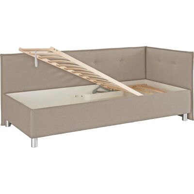 Polsterliege MAINTAL - Schlafsofa in Taupe Polsterliege MAINTAL - Schlafsofa in Taupe