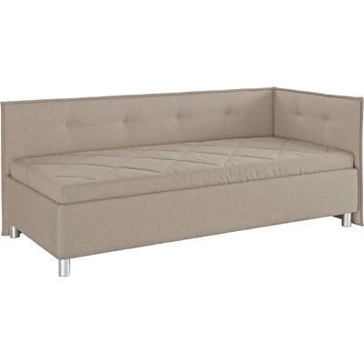 MAINTAL Polsterliege mit Stauraum - Grau, 90x200cm - Polsterbett MAINTAL Polsterliege mit Stauraum - Grau, 90x200cm - Polsterbett