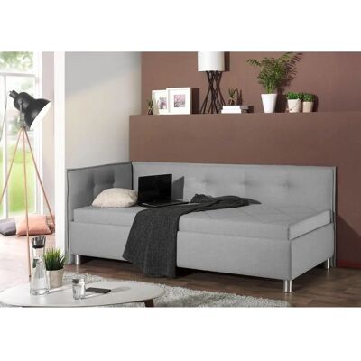 MAINTAL Polsterliege - 100x200cm, Grau, mit Stauraum MAINTAL Polsterliege - 100x200cm, Grau, mit Stauraum