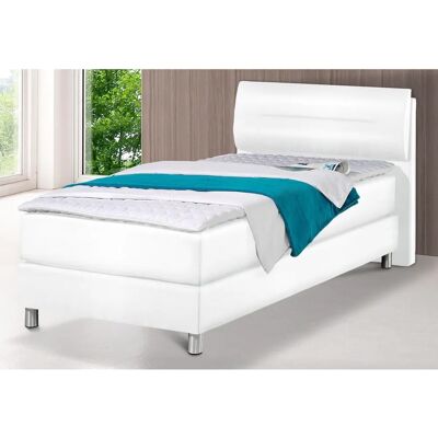 MAINTAL Komplettboxspringbett 100x200cm, Weiß MAINTAL Komplettboxspringbett 100x200cm, Weiß