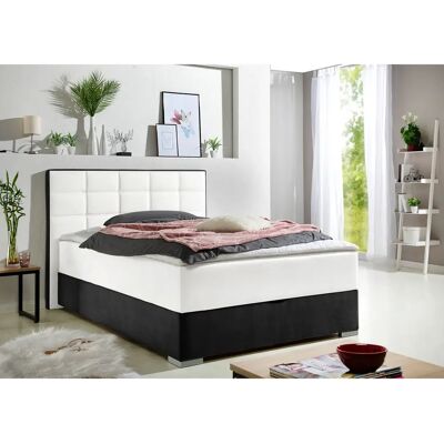 MAINTAL Boxspringbett - Microfaser, Weiß, 140x200cm MAINTAL Boxspringbett - Microfaser, Weiß, 140x200cm