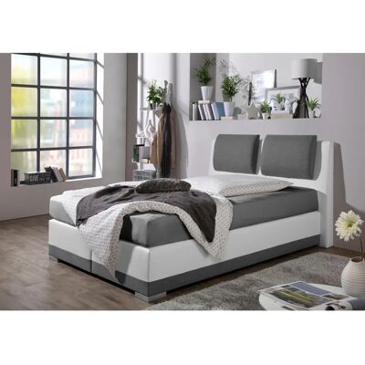 MAINTAL Boxspringbett - 7-Zonen-Kaltschaummatratze - H2 - 140x200cm - Grau MAINTAL Boxspringbett - 7-Zonen-Kaltschaummatratze - H2 - 140x200cm - Grau