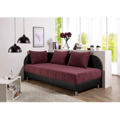 Polsterliege MAINTAL - rot - 90x200cm - Schlafsofa Polsterliege MAINTAL - rot - 90x200cm - Schlafsofa