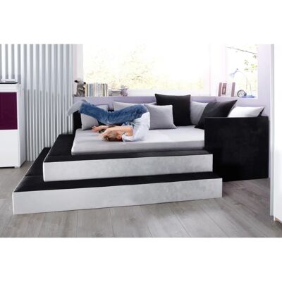 Spielwiese MAINTAL Polsterbett - Microvelours, 120x200cm, Grau Spielwiese MAINTAL Polsterbett - Microvelours, 120x200cm, Grau