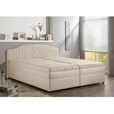Polsterbett MAINTAL - Modernes Bett mit Stauraum, 180x200cm, Beige Polsterbett MAINTAL - Modernes Bett mit Stauraum, 180x200cm, Beige