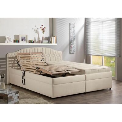 Polsterbett MAINTAL - Motorrahmen - 200x200cm - H2 - beige Polsterbett MAINTAL - Motorrahmen - 200x200cm - H2 - beige