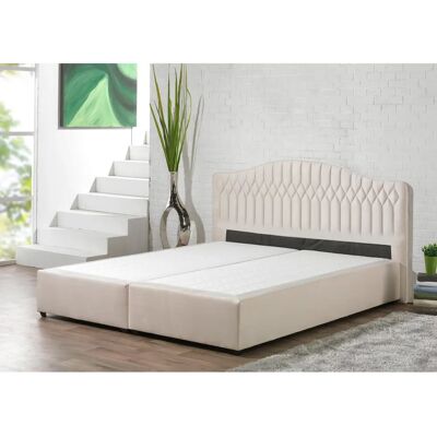 MAINTAL Beige 180x200cm Boxspringbett - 5-Zonen-Tonnentaschenfederkern MAINTAL Beige 180x200cm Boxspringbett - 5-Zonen-Tonnentaschenfederkern