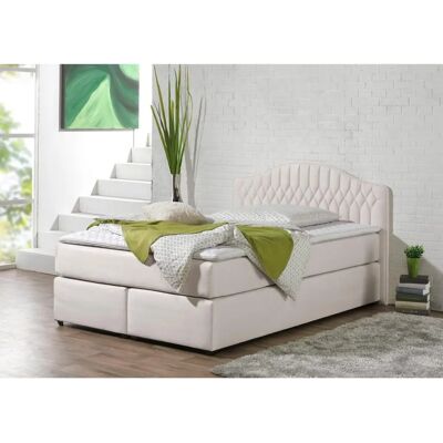 MAINTAL Boxspringbett - Bonnell-Federkern, 140x200cm, grau - Boxspringbett MAINTAL Boxspringbett - Bonnell-Federkern, 140x200cm, grau - Boxspringbett