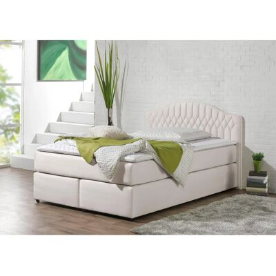 MAINTAL Silbergrau 140x200cm Boxspringbett - 7-Zonen-Kaltschaummatratze MAINTAL Silbergrau 140x200cm Boxspringbett - 7-Zonen-Kaltschaummatratze