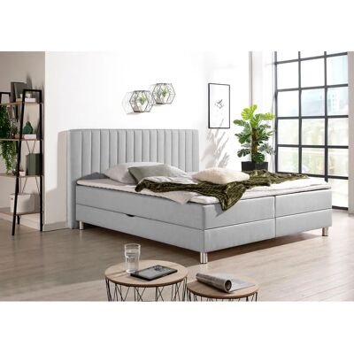 MAINTAL Graues Boxspringbett mit Stauraum - Boxspringbett MAINTAL Graues Boxspringbett mit Stauraum - Boxspringbett