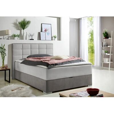 MAINTAL 140x200cm Microfaser Boxspringbett mit Stauraum - Boxspringbett MAINTAL 140x200cm Microfaser Boxspringbett mit Stauraum - Boxspringbett