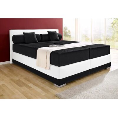 MAINTAL Lago Boxspringbett - 180x200cm, Microvelours/Kunstleder, H2, Made in Germany MAINTAL Lago Boxspringbett - 180x200cm, Microvelours/Kunstleder, H2, Made in Germany