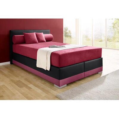 MAINTAL Lago Boxspringbett - 140x200cm - Microvelours/Kunstleder MAINTAL Lago Boxspringbett - 140x200cm - Microvelours/Kunstleder