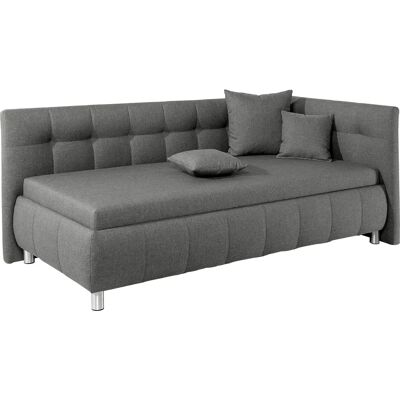 MAINTAL Malea Polsterliege - 90x200cm, Grau, Stauraum MAINTAL Malea Polsterliege - 90x200cm, Grau, Stauraum