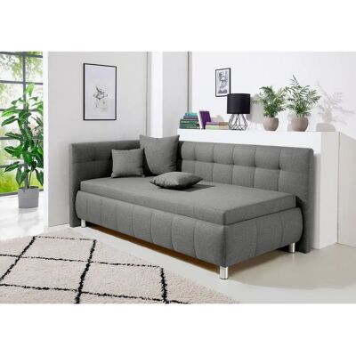 MAINTAL Malea Polsterliege - 80x200cm, Grau, mit Stauraum, Polyester MAINTAL Malea Polsterliege - 80x200cm, Grau, mit Stauraum, Polyester