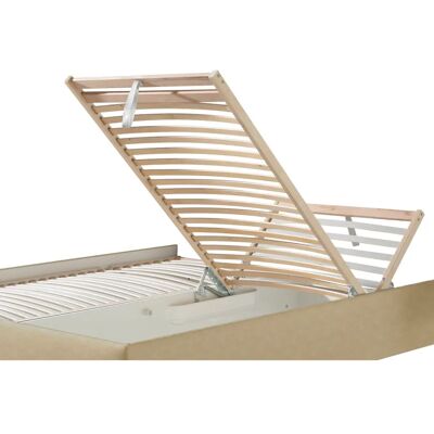 Maintal Mison Polsterbett Beige - Fein Struktur Maintal Mison Polsterbett Beige - Fein Struktur