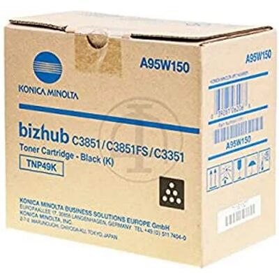 Konica Minolta TNP-49K - Schwarzer Toner - Für Bizhub C3351 Konica Minolta TNP-49K - Schwarzer Toner - Für Bizhub C3351