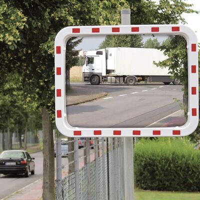 Dancop Specchio del traffico - 800x1000mm Plastica resistente agli urti - 90° Dancop Specchio del traffico - 800x1000mm Plastica resistente agli urti - 90°