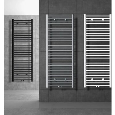 Radiatore Luxebath Ecd Germania - 400x1200mm Bianco - Radiatore Moderno in Acciaio per Bagno - Kit a Parete Radiatore Luxebath Ecd Germania - 400x1200mm Bianco - Radiatore Moderno in Acciaio per Bagno - Kit a Parete